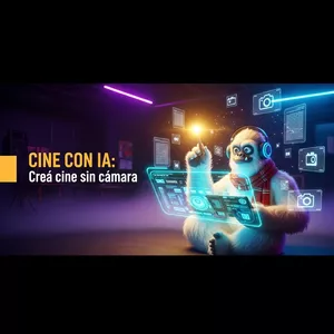 Imagen de portada para Curso online Vídeo Cinemáticos con Inteligencia Artificial