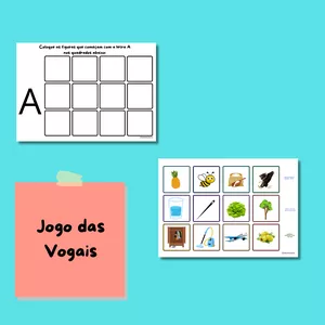 Imagem de capa para o Ebook Jogo das Vogais