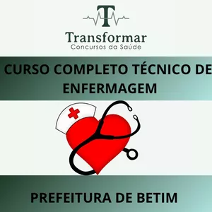 Imagem de capa para o Curso online TÉCNICO DE ENFERMAGEM - PREFEITURA DE BETIM 