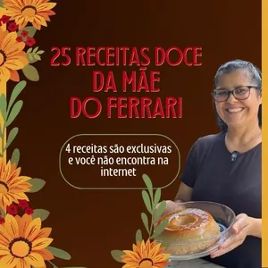 Imagem de capa para o Curso online 25 Receitas Doce da Mãe do Ferrari