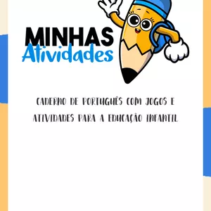 Imagem de capa para o Ebook Caderno de Português com Jogos e Atividades para a Educação Infantil