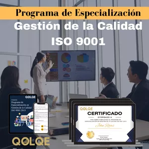 Imagen de portada para Curso online Programa de Especialización en Gestión de la Calidad ISO 9001