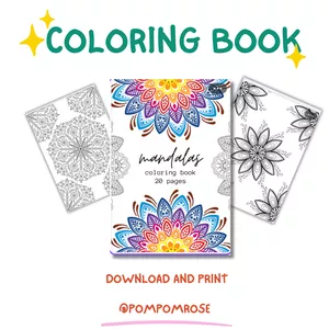 Cover image for Ebook Libro para Colorear Mandalas – Un Viaje hacia la Paz Interior