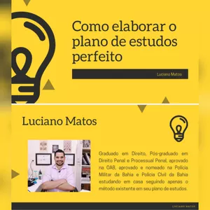 Imagem de capa para o Ebook COMO ELABORAR O PLANO DE ESTUDOS PERFEITO