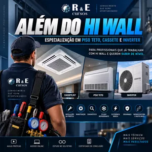 Imagem de ALÉM DO HI WALL —  especialização em piso teto, cassete e inverter criado por Rodrigo na hotmart
