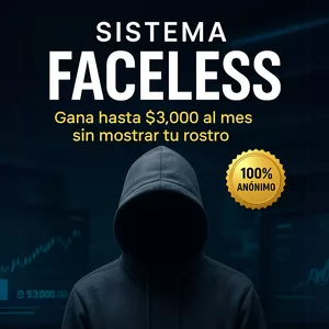 Imagen de portada para Curso online SISTEMA FACELESS                      Gana dinero, sin mostrar tu rostro