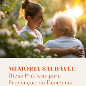 Imagem de capa para o Ebook Memória Saudável: Dicas práticas para Prevenção da Demência e Convivência com idosos