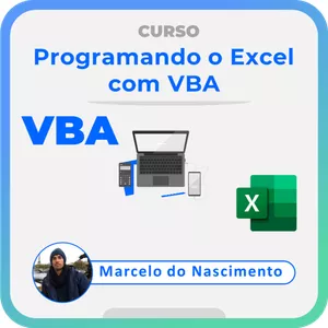 Imagem de Programando o Excel com VBA criado por Marcelo do Nascimento na hotmart