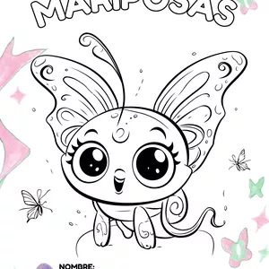 Imagen de portada para Ebook Mariposas- Libro para colorear