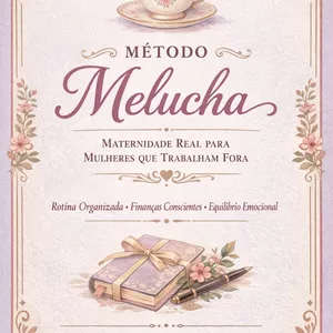 Imagem de capa para o Ebook MÉTODO MELUCHA   Maternidade Real para Mulheres que Trabalham Fora