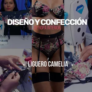 Imagen de portada para Curso online 14: Liguero Camelia - Diseño y confección