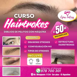Imagen de portada para Curso online HAIRSTROKES - Dibujar pelitos de cejas con máquina