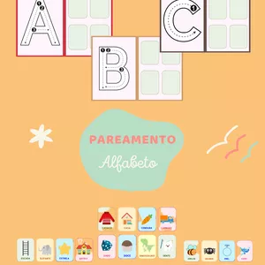 Imagem de capa para o Ebook Recurso Pareamento Letras do Alfabeto 