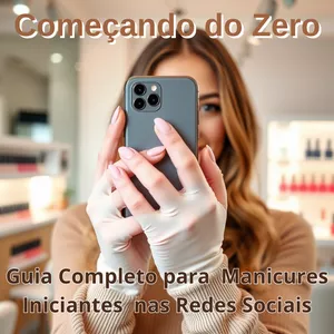 Imagem de capa para o Ebook Começando do Zero – Guia Completo para Manicures Iniciantes nas Redes Sociais