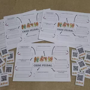 Imagem de capa para o Ebook Crise Feudal - caça aos QRCODES com Mapa Mental