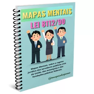Imagem de capa para o Ebook MAPAS MENTAIS LEI 8112/90