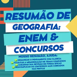 Imagem de capa para o Ebook Resumão de Geografia: ENEM e Concursos
