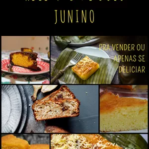 Imagem de capa para o Ebook As 15 melhores receitas de bolo junino