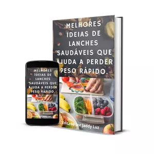 Imagem de capa para o Ebook Melhores ideias de lanches saudáveis que ajuda a perder peso.