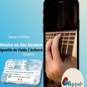 Imagem do curso Apostila Violão e Guitarra para Iniciantes - Música ao Seu Alcance