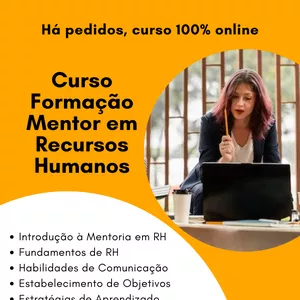 Imagem do curso Curso Online Formação Mentor em Recursos Humanos - Mirella Mentora