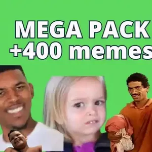 Imagem de capa para o Ebook PACK DE MEMES PARA EDIÇÃO  PARA DOWNLOAD [+ DE 400 MEMES]