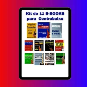 KIT DE 11 E-BOOKS PRÁTICOS PARA CONTRABAIXO