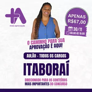 Imagem de capa para o Curso online Aulão Itaboraí  Conteúdo comum a todos