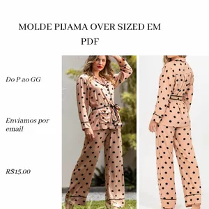 Imagem de capa para o Curso online MOLDE PIJAMA OVER SIZED EM PDF