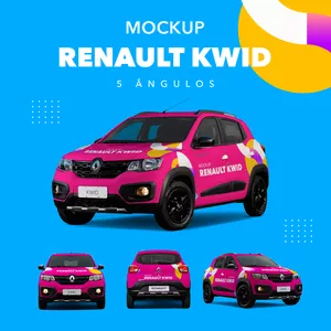 Imagem de capa para o Curso online MOCKUP RENAULT KWID - 5 ÂNGULOS