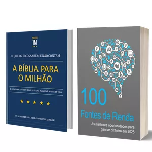Imagem de capa para o Ebook A BÍBLIA PARA O MILHÃO + 100 FONTES DE RENDA EXTRA