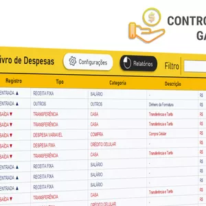 Imagem do curso Planilha de Controle de Gastos