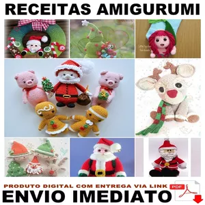 Imagem do curso 20 Receitas Amigurumi de Enfeites de Natal - Português