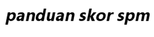 Panduan Skor SPM logo