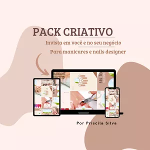 Imagem de capa para o Curso online Pack Criativo para Manicure e Nail Designer