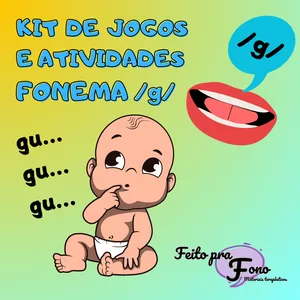 Imagem de capa para o Ebook KIT DE JOGOS E ATIVIDADES FONEMA /g/