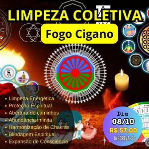Imagem de capa para o Evento online MESA RADIÔNICA COLETIVA FOGO CIGANO