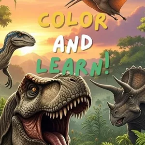 Cover image for Ebook  Dinosaur Color and Learn