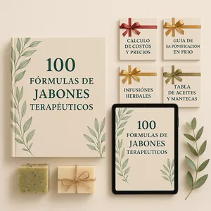 Imagen de portada para Ebook  Ebook jabones artesanales y medicinales + bonos