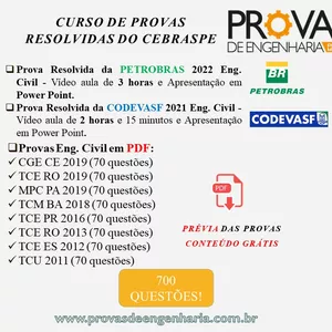 Imagem de capa para o Curso online Provas Resolvidas de Engenharia CEBRASPE