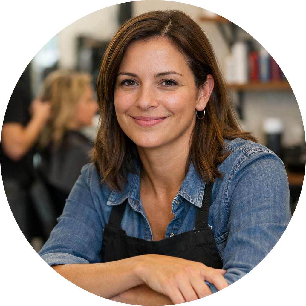 Carla Mendes — Dona de salão de bairro