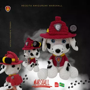 Imagem de capa para o Ebook E-book Marshall Patrulha Canina Amigurumi: Aprenda a Fazer Sua Própria Peça