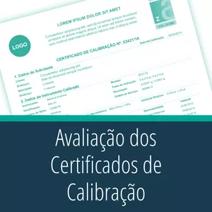 Análise dos Certificados de Calibração