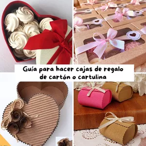 Imagen de portada para Ebook Guía para hacer cajas de regalo de cartón o cartulina
