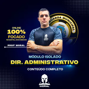 Imagem de capa para o Curso online DIREITO ADMINISTRATIVO PARA A GMF