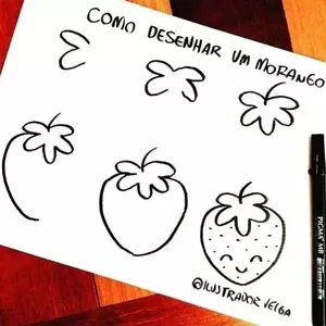 Imagem de capa para o Curso online Ebook Comidinhas Fáceis de Desenhar