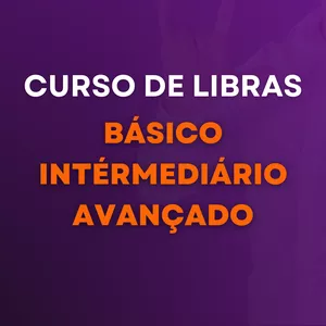 Imagem de capa para o Curso online Curso de Libras Básico, Intermediário e Avançado
