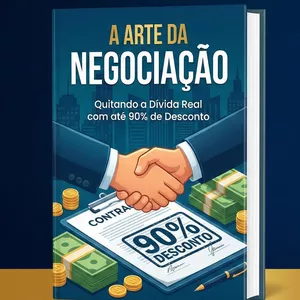 Imagem de capa para o Ebook A Arte da Negociação -  Quitando a Dívida Real com ate 90% de Desconto