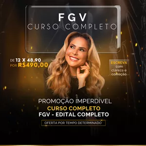 Imagem de CURSO PORTUGUÊS FGV criado por CLÁUDIA BARBOSA na hotmart