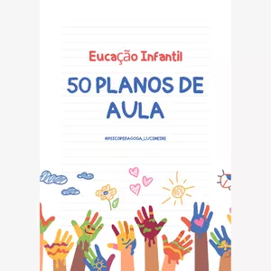 Imagem de capa para o Ebook 50 Planos de Aula pra Educação Infantil